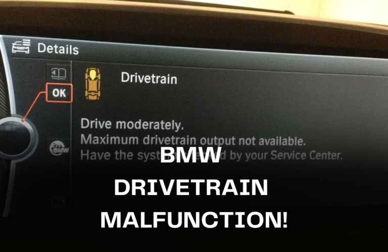 bmw drivetrain malfunction