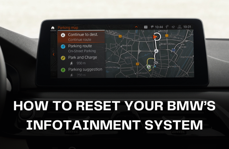 how to reset your bmws infotainment system