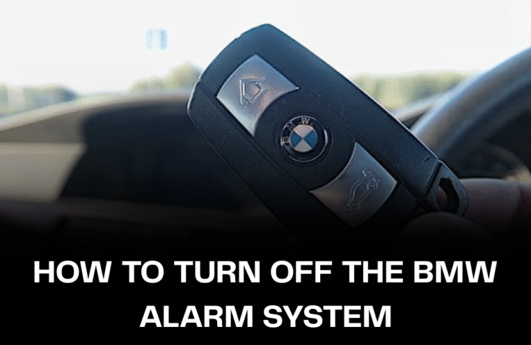 how to turn off the bmw alarm system